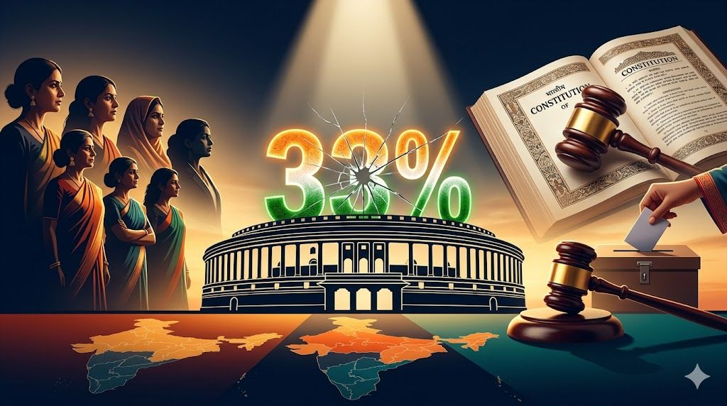 नारी शक्ति वंदन अधिनियम, 2023 – महिला आरक्षण विधेयक (Women's Reservation Bill) – featured image for exam preparation blog