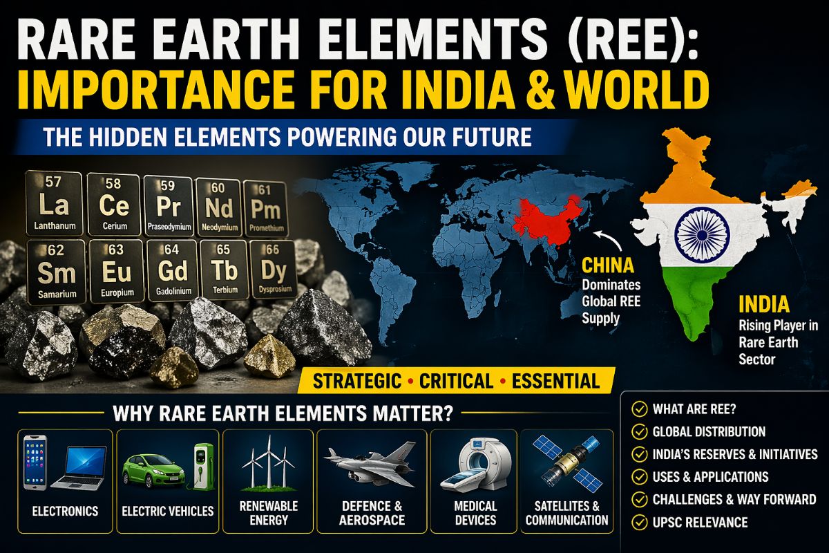 Rare Earth Elements (REE): Importance for India & World – featured image for exam preparation blog
