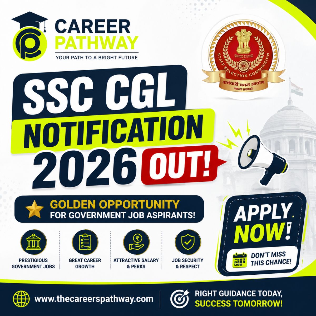 SSC CGL Notification 2026 Out: Complete Syllabus, Exam Pattern & Preparation Strategy | Career Pathway Shimla – featured image for exam preparation blog