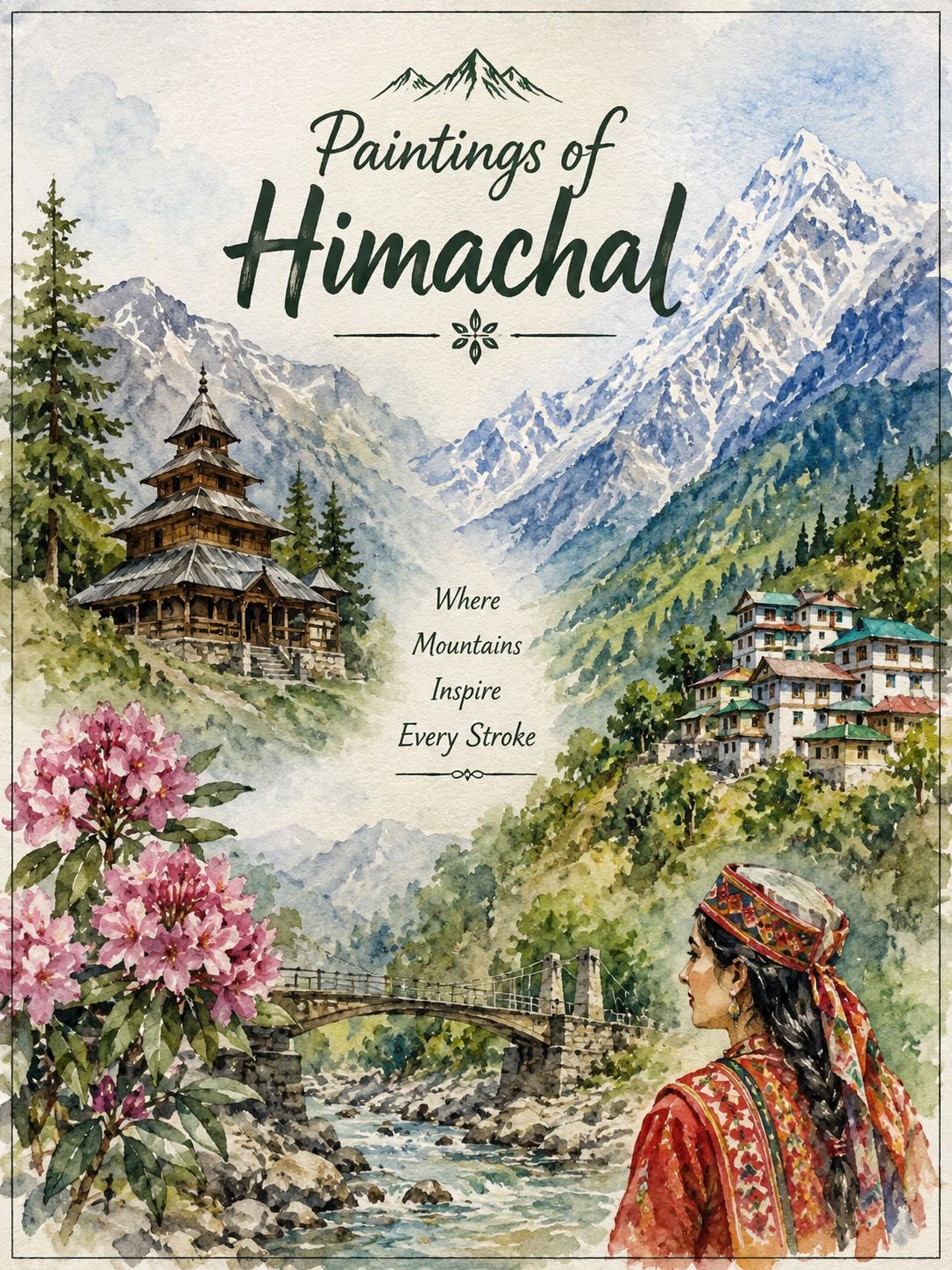 Paintings of Himachal Pradesh: Kangra, Basohli, Arki, Chamba & Chamba Rumal | Complete Notes for HPGK, HPPSC & HAS – featured image for exam preparation blog
