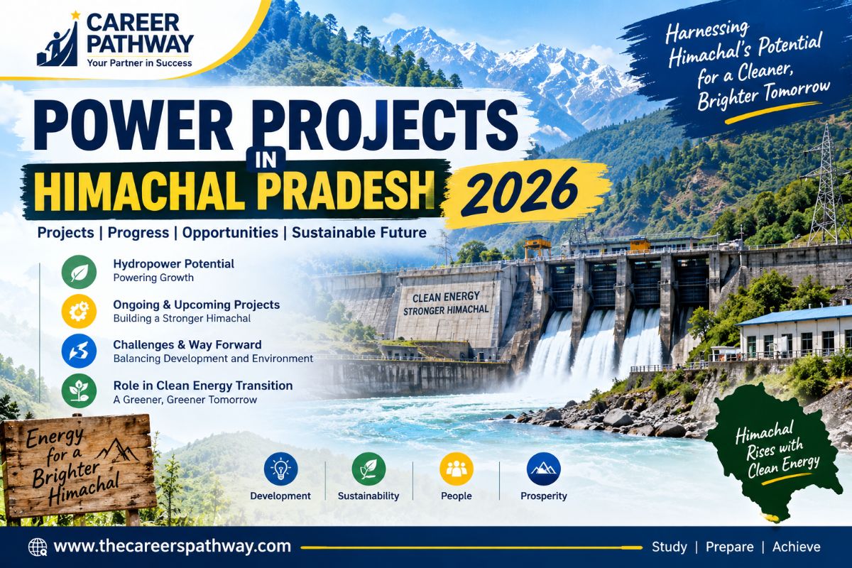 Power Projects in Himachal Pradesh 2026: Hydroelectric & Solar Projects – featured image for exam preparation blog