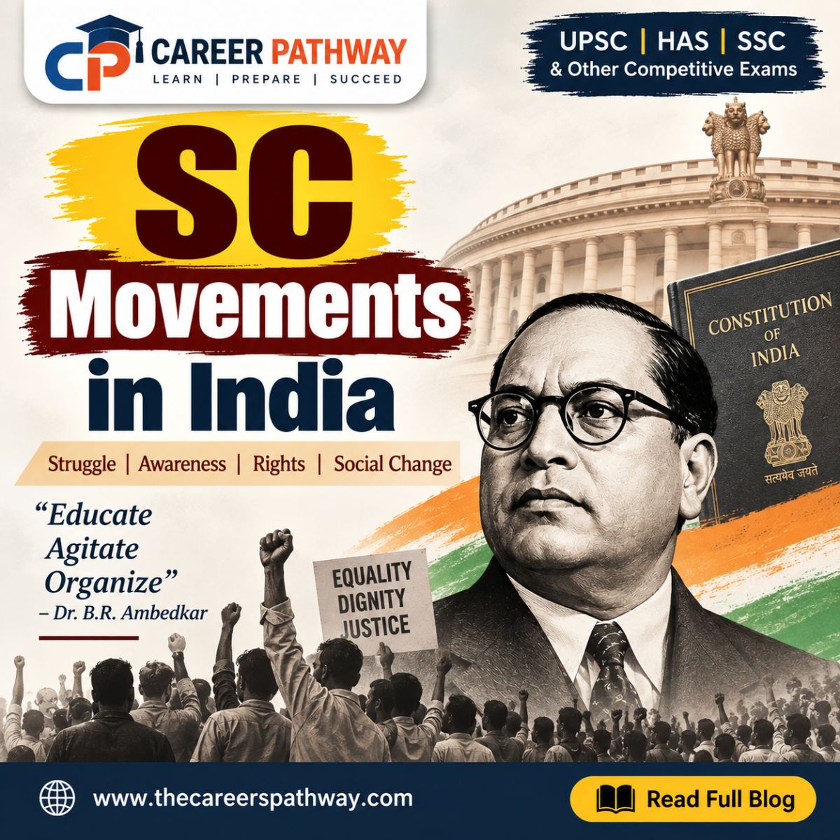 Caste Movements in India: Major Anti-Caste Movements, Leaders, Objectives & Impact – featured image for exam preparation blog